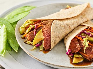 Mu Shu Steak & Apple Wraps